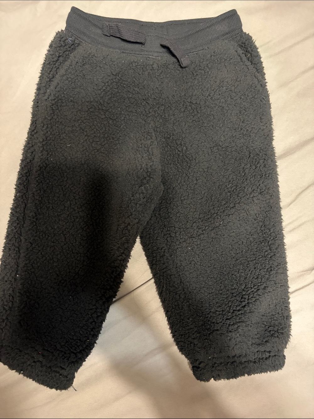 OshKosh B'gosh Black Plush Sherpa Joggers for Kids